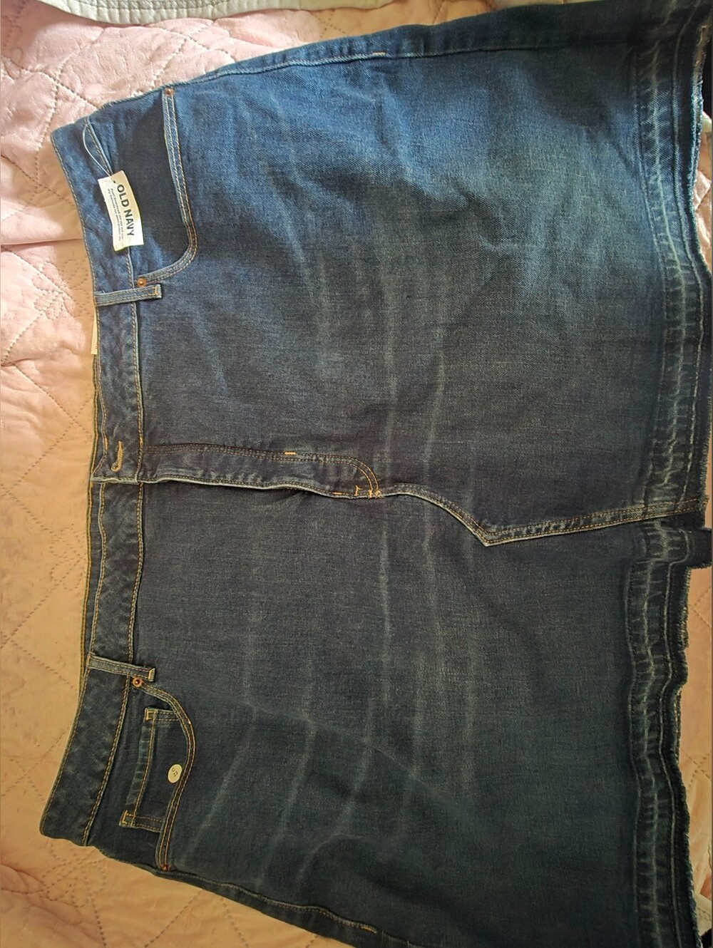 Old Navy Blue Denim Relaxed Skirt